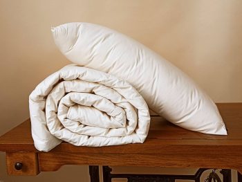 pack descuento de edredon de lana merino y almohada